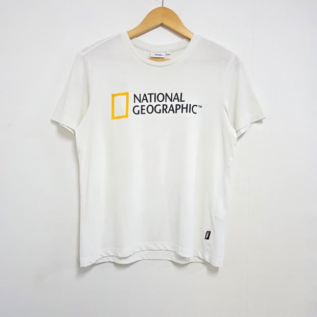 90-95 내셔널지오그래픽 반팔 티셔츠 아이보리