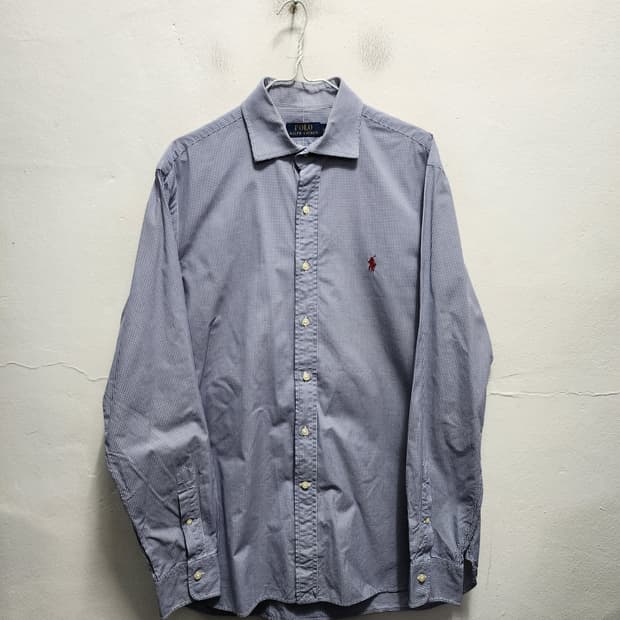 폴로 랄프로렌 잔체크 셔츠 