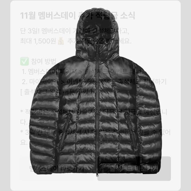 오와이 경량패딩