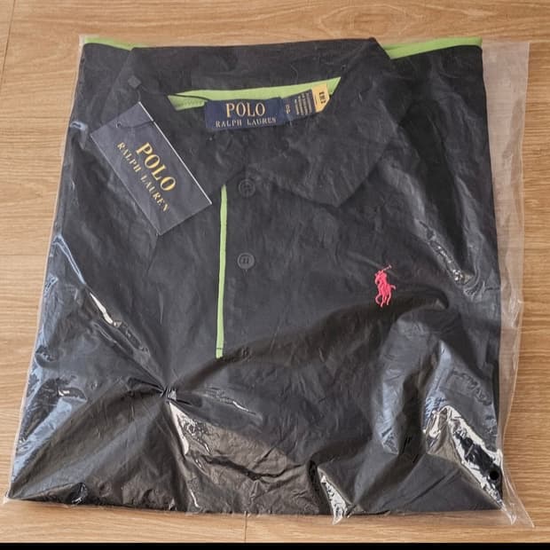 폴로랄프로렌 카라반팔티셔츠 블랙 S신제품미개봉