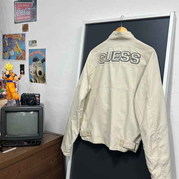 Guess 게스 모터 사이클 레이싱 크롭 자켓