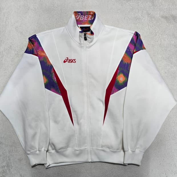 Asics 아식스 BEZA 재팬 화이트 트랙 저지 L사이즈
