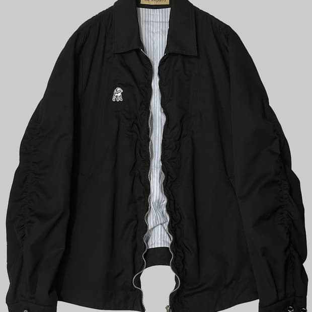 언더커버 셰퍼드 축융 퍼커링 자켓 블랙