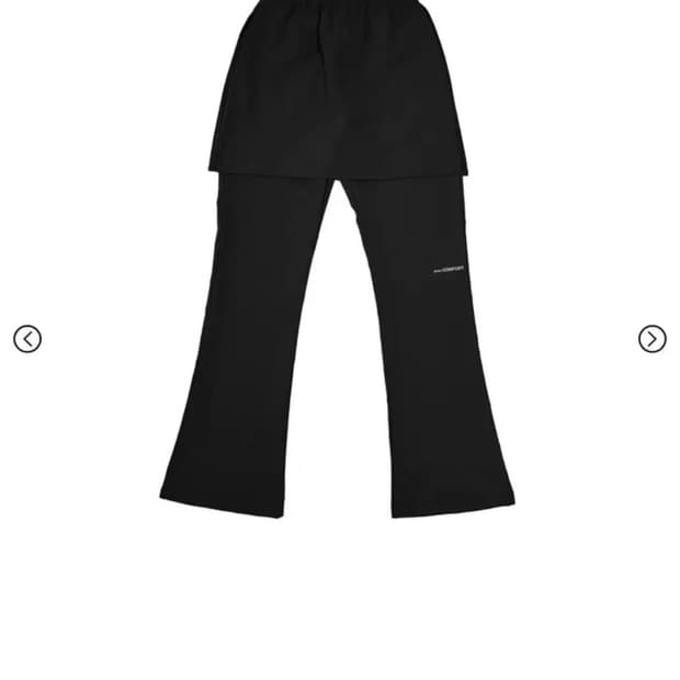 지초이컴포트 25-RE2 슬림 레이어드 팬츠(블랙)