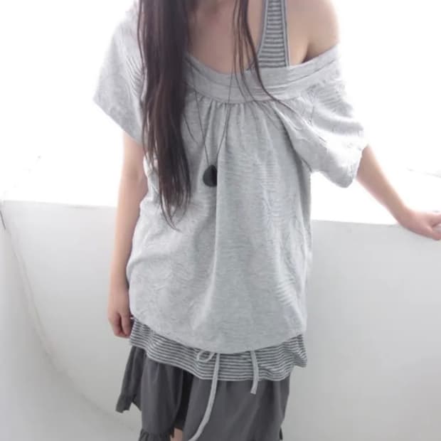 히피디피 circle tee (gray)