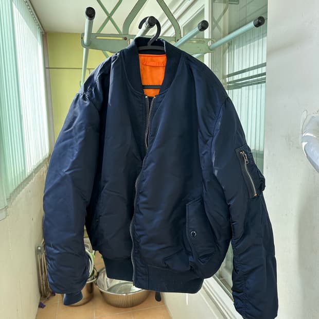 알파인더스트리 ma-1 네이비 라지