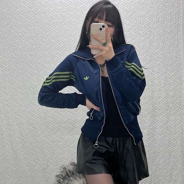 아디다스 올드스쿨 레트로 배색 원터더블 져지 자켓 95 C09260