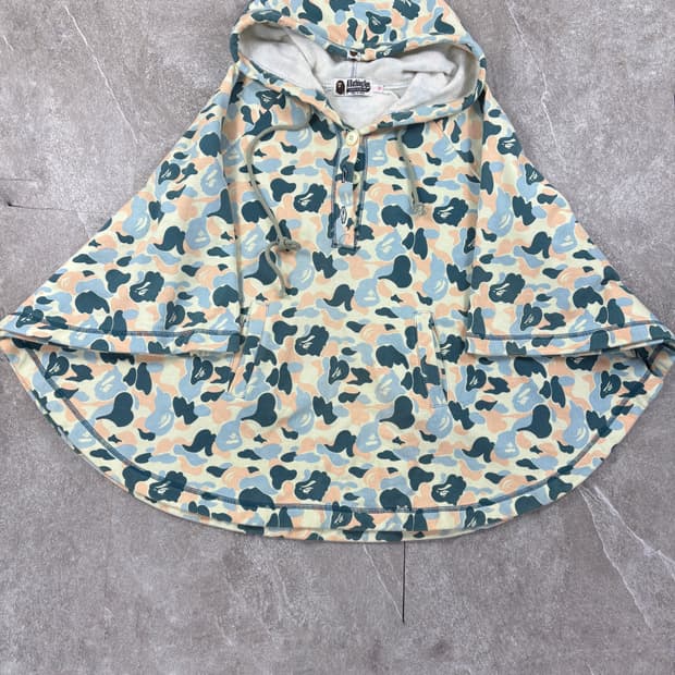 Bape Camo Hoodie Cape   