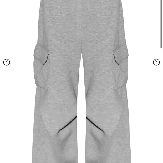 [OS] 카미엔 벌룬 카고 스웻팬츠 멜란지 그레이