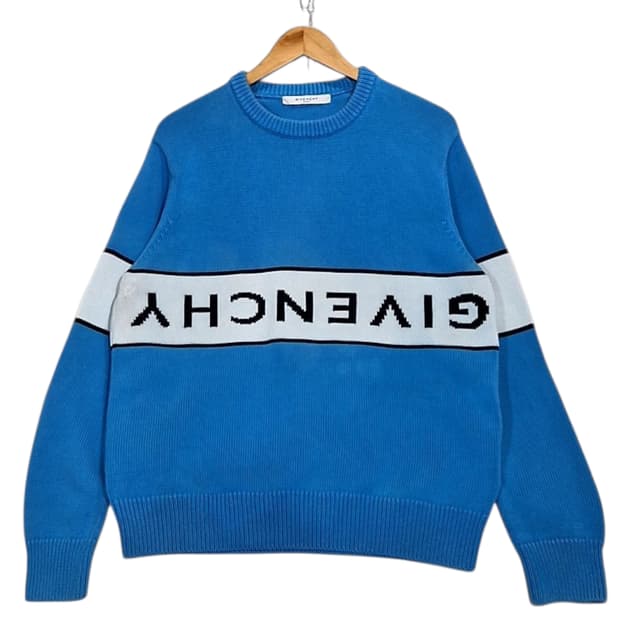 Givenchy 지방시 리버스 로고 코튼 니트