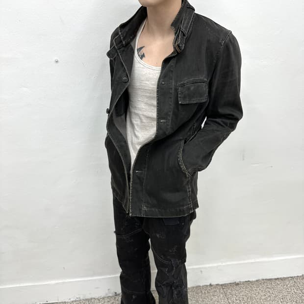 TeTe homme waxed denim jacket