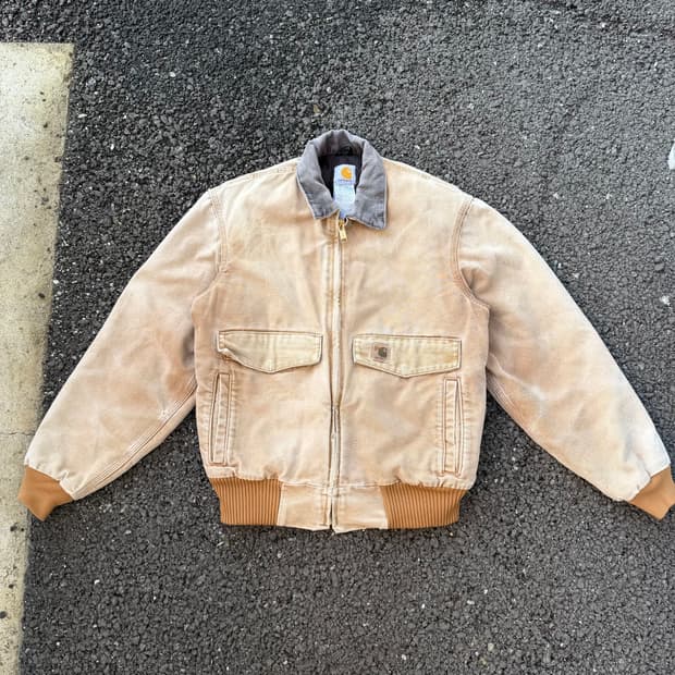 빈티지 칼하트 J165 BRN 워크 자켓 M