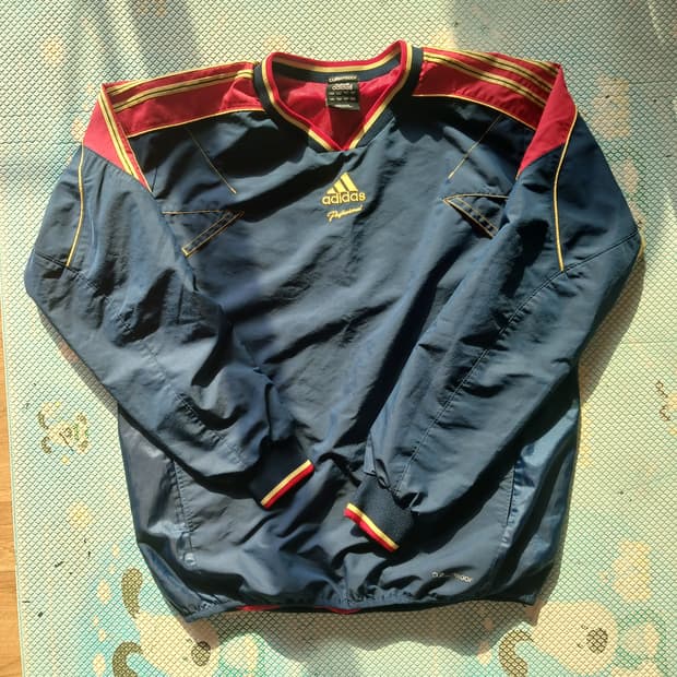 아디다스 웜업 빈티지 빅로고 L