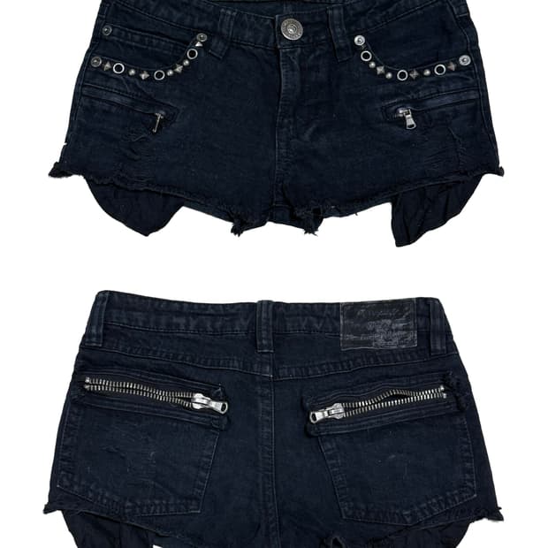 빈티지 갸루 펑크 맛 숏츠