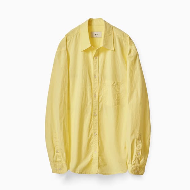 [S] Cotton Rayon Washed Poika Shirt