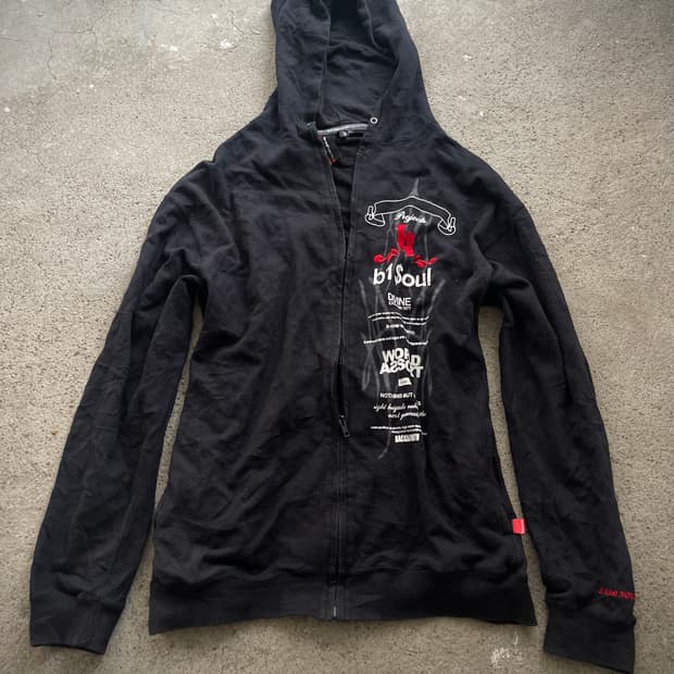 (B one soul)y2k zip up hoody