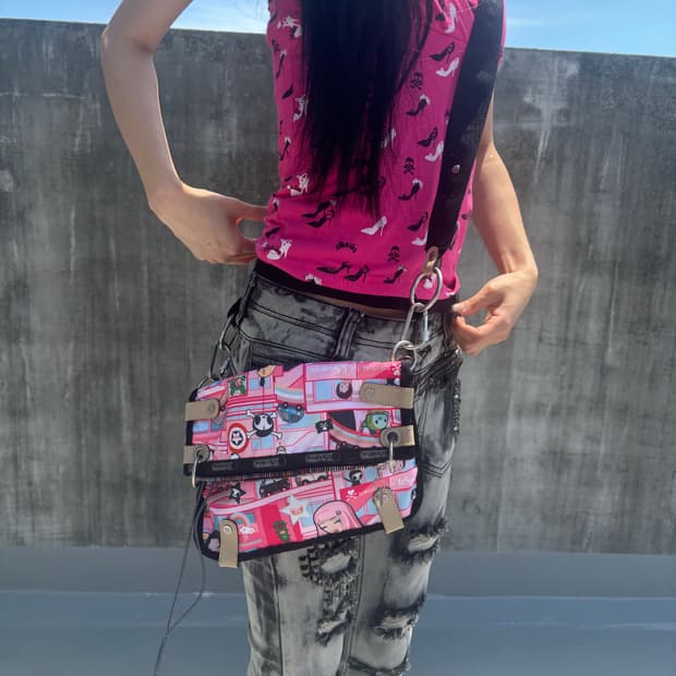 Tokidoki 레스포삭 콜라보 미니 크로스백