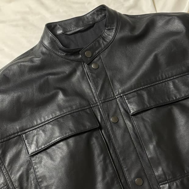 25fw 르메르 소프트 레더블루종 L 새상품