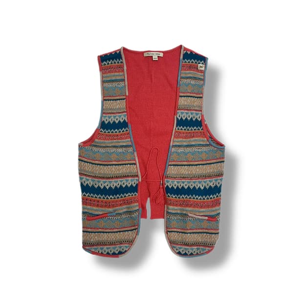 써스데이 아일랜드 에스닉 니트 베스트