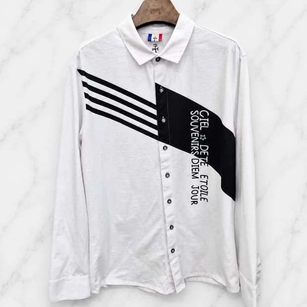 105,XL )) CASTELBAJAC 까스텔바작 긴팔 카라 셔츠!~