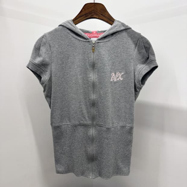 아르마니 익스체인지 반팔 스웻 집업