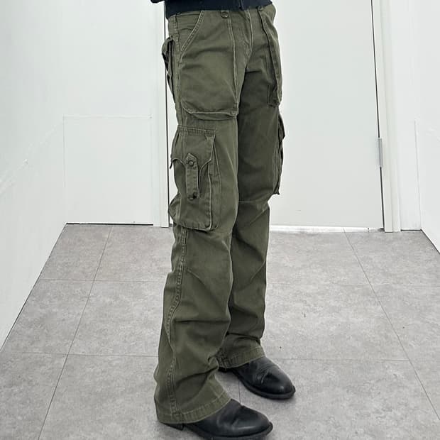 Grunge multi pocket cargo pants 