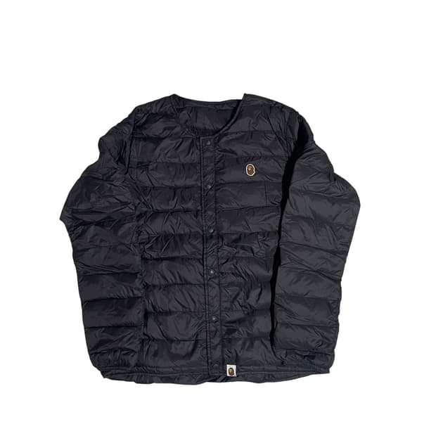 S) 베이프 헤드 로고 경량 패딩