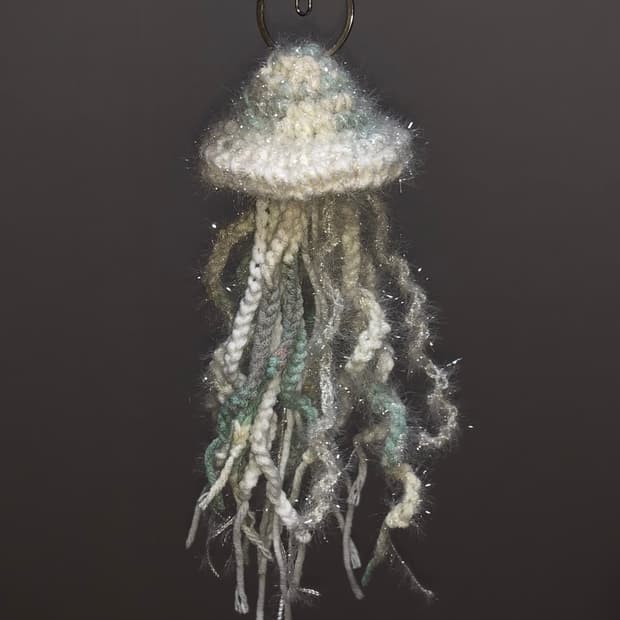 Jellyfish crochet keyring🪼
