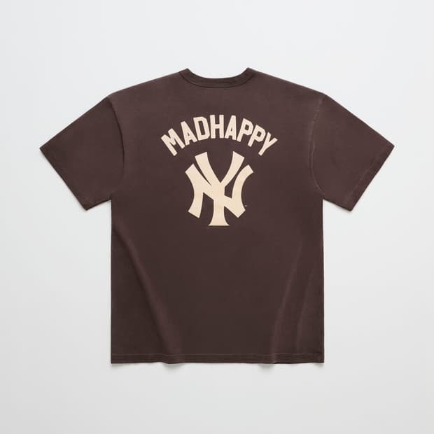 [할인×]Madhappy 매드해피 뉴욕 양키즈 반팔 티셔츠 브라운