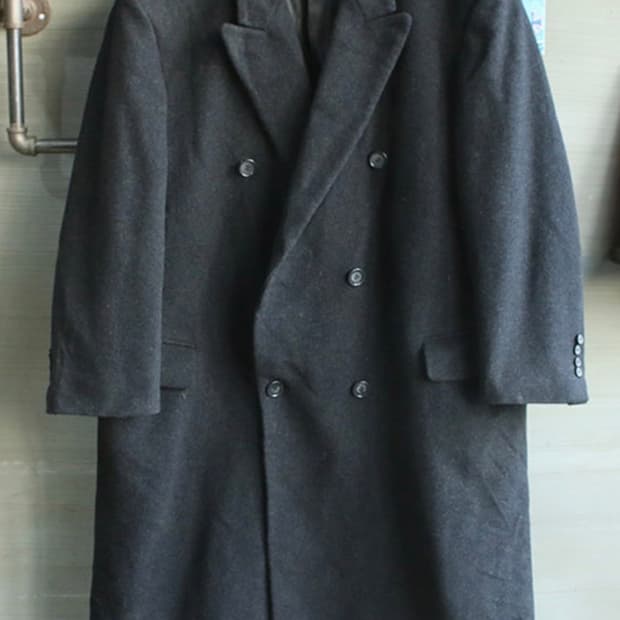 Ralph Lauren 램스울 더블 폴로 코트