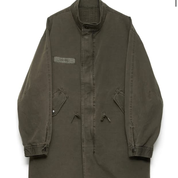 26ss 해칭룸 야상 모즈 파카 머드 카키 S 새상품