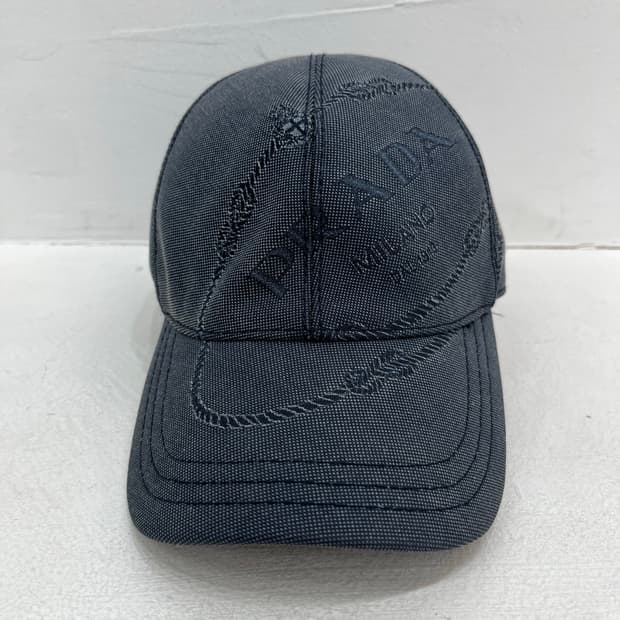 프라다 데님 로고 볼캡 M사이즈