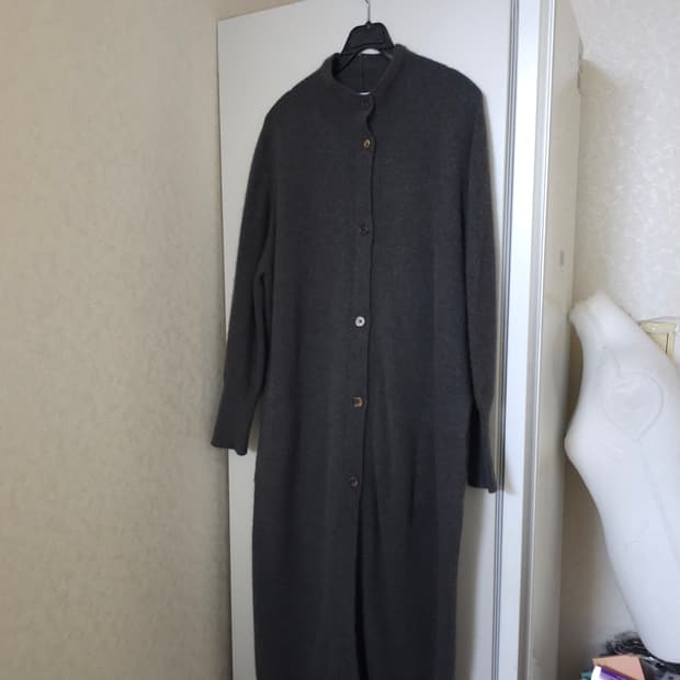 센존 롱롱 양모가디건