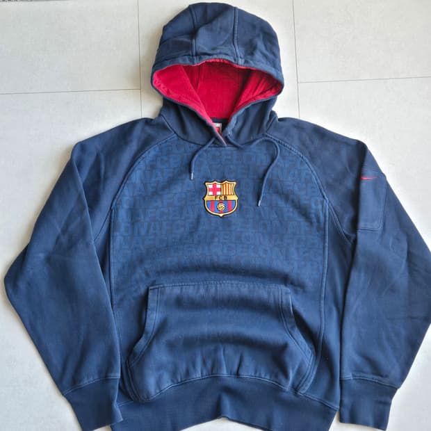 빈티지 나이키 바르셀로나 FC 후디 