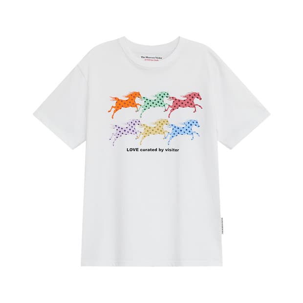 (새상품) DOT HORSE GRAPHIC T-SHIRT (WHITE)