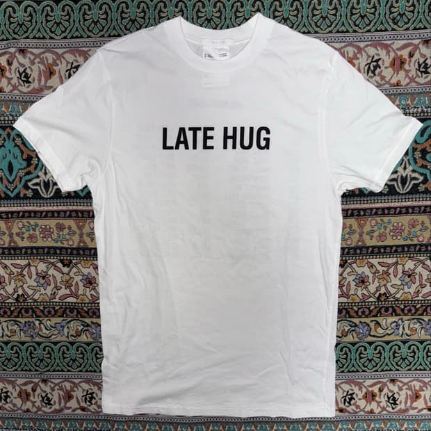 Helumut Lang 뉴욕 late hug 프린팅 반팔티셔츠