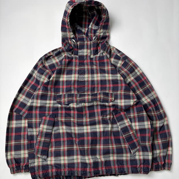 90s Gap Plaid Quarter Zip Anorak