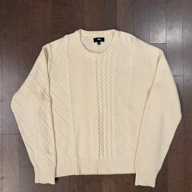 스투시 케이블 니트