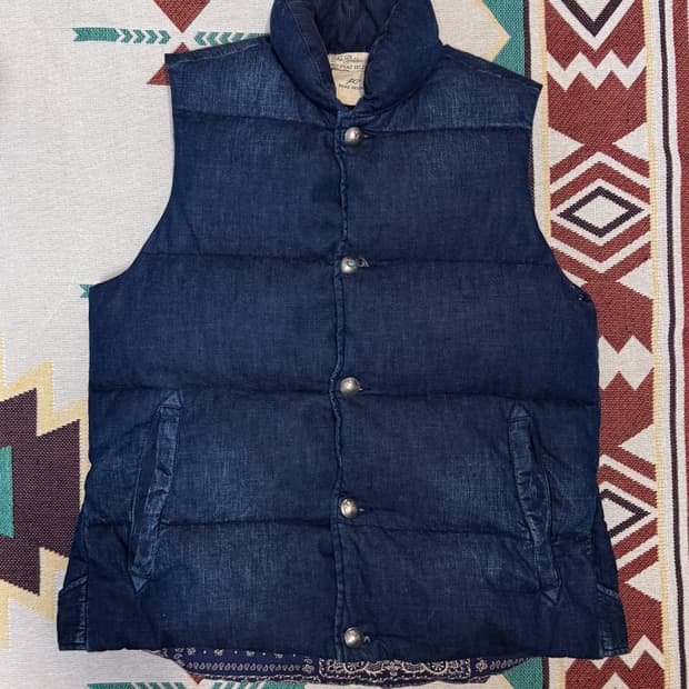 레미릴리프 데님 패딩베스트 L