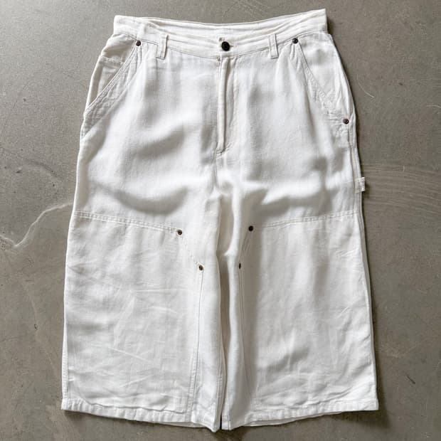 DKNY Linen Double Knee Shorts 