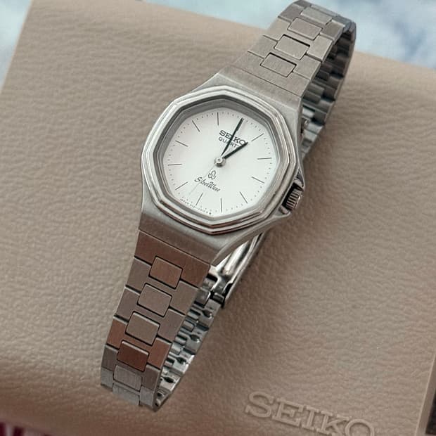 Seiko 세이코 쿼츠 옥타곤 SilverWave 미니 1980