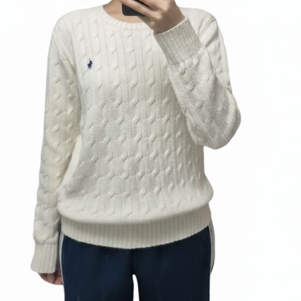 폴로 랄프로렌 아이보리 케이블 니트/빈티지 니트