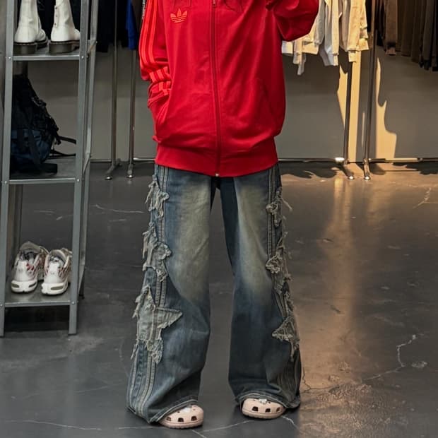 아디다스 파이어버드 레드형광 트랙탑 져지 A2761