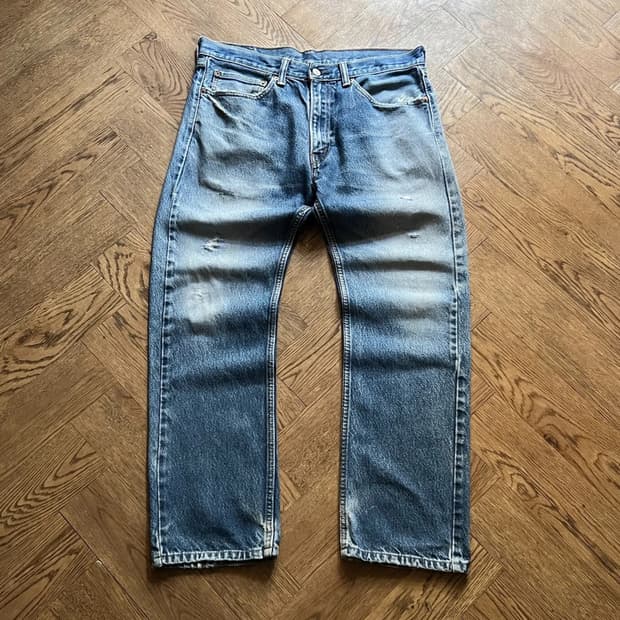 [34]리바이스 505 빈티지 데미지드 워싱 데님 팬츠