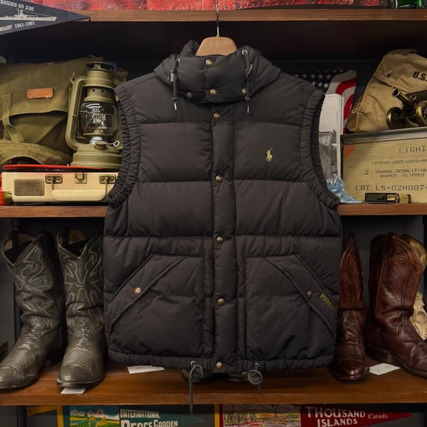 폴로 랄프로렌 신형 라벨 포니 로고 아웃도어 푸퍼 패딩 베스트
