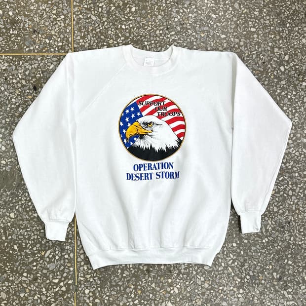90s USA FOTL 데저트 스톰 빈티지 스웻셔츠 XL
