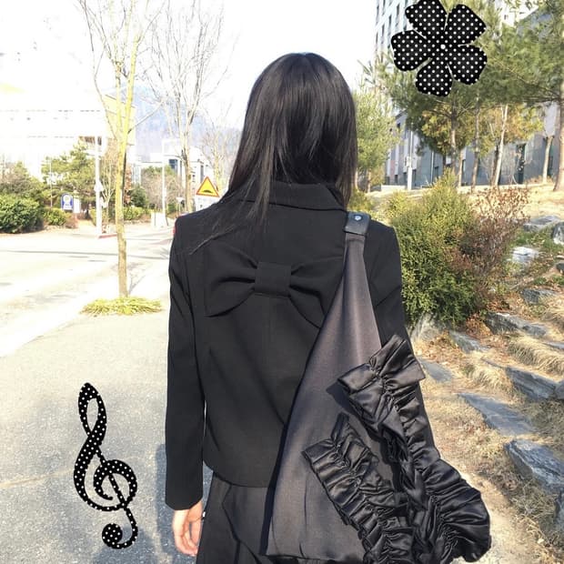 체메씨 리본자켓 2사이즈