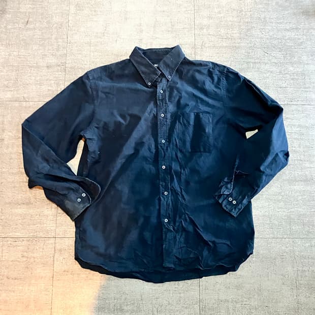 Uniqlo 유니클로 올드스쿨아메카지 혁오풍 셔츠 네이비