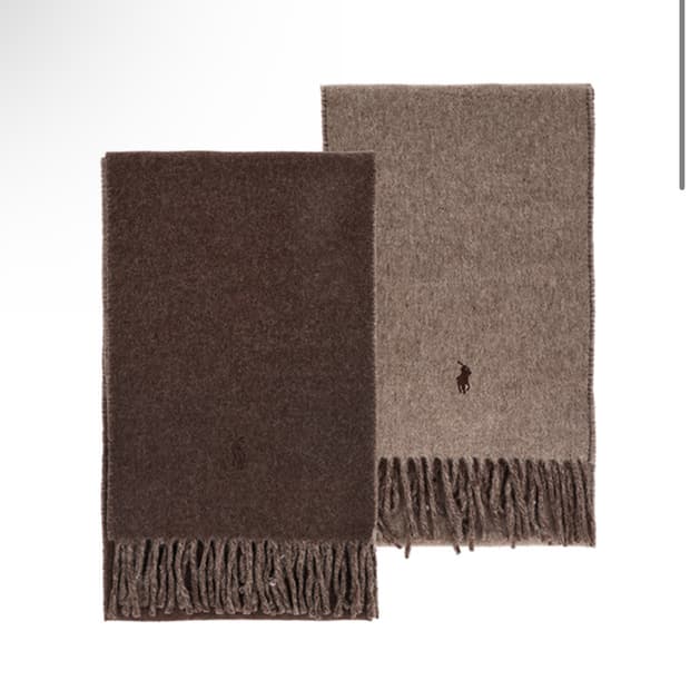 폴로 랄프로렌 포니 리버시블 프린지 머플러