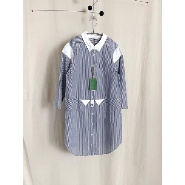 Frapbois (후라보아) Stripe Shirt Dress